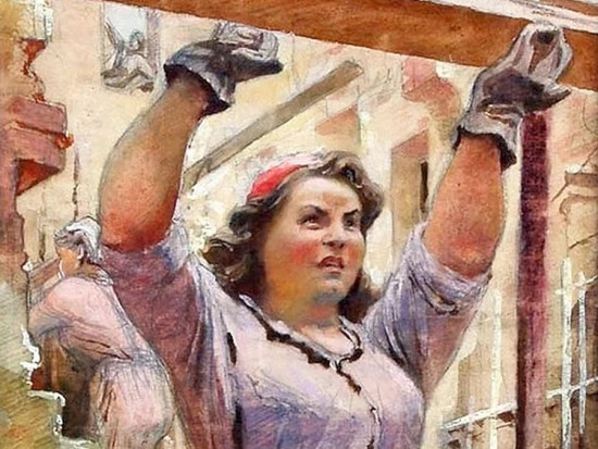 Превью статьи «К Дню Строителя: как видели строителей советские художники?»