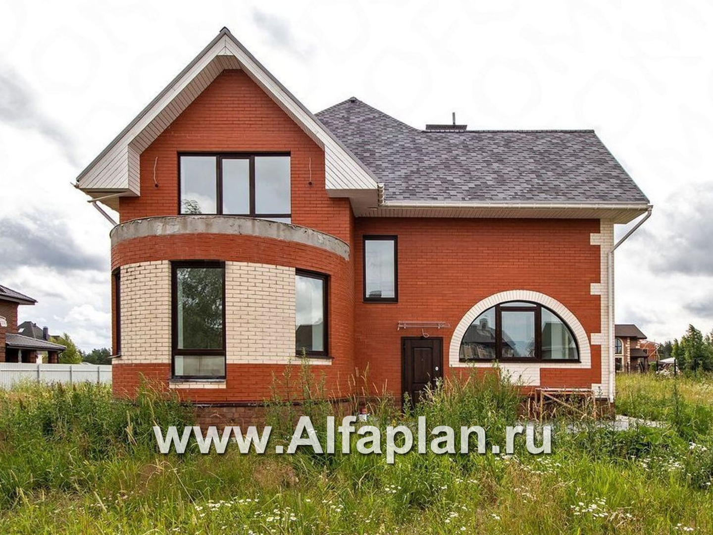 Проекты домов Альфаплан - «Алегро»- проект загородного дома с большой террасой - дополнительное изображение №7