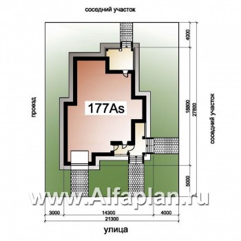 Проекты домов Альфаплан - «Кленовый лист»- комфортный дом с гаражом и бильярдной - превью дополнительного изображения №1