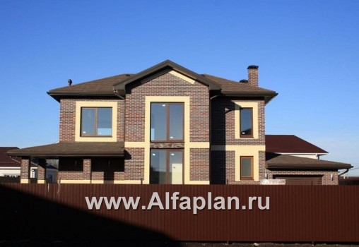 Проекты домов Альфаплан - «Невский стиль» - удобный и красивый двухэтажный дом с гаражом - превью дополнительного изображения №3
