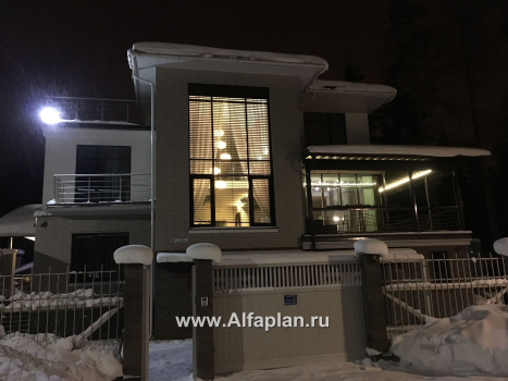 Проекты домов Альфаплан - «Три семерки» - трехэтажный загородный особняк - превью дополнительного изображения №4