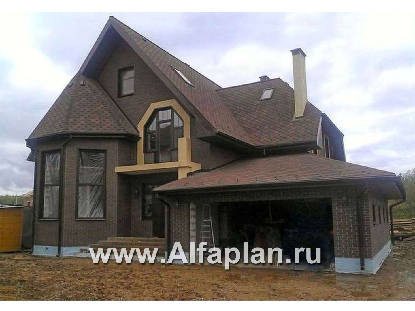 Проекты домов Альфаплан - «Ленский» - романтический дом  для большой семьи - дополнительное изображение №4