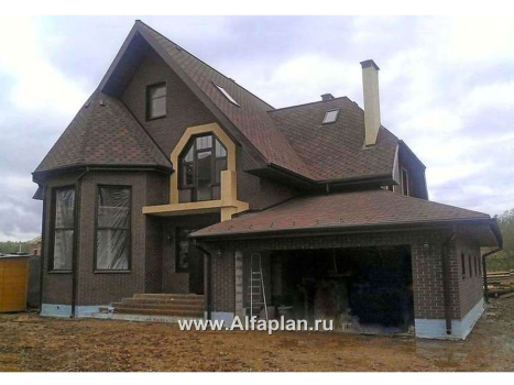 Проекты домов Альфаплан - «Ленский» - романтический дом  для большой семьи - превью дополнительного изображения №4