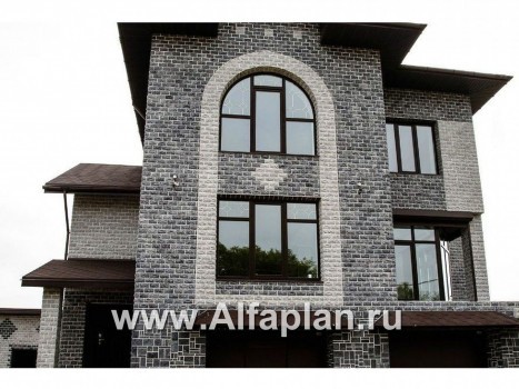 Проекты домов Альфаплан - «Юсупов» - особняк с просторной гостиной - превью дополнительного изображения №2