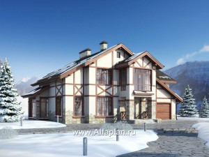 Проекты домов Альфаплан - Проект альпийского шале - превью основного изображения