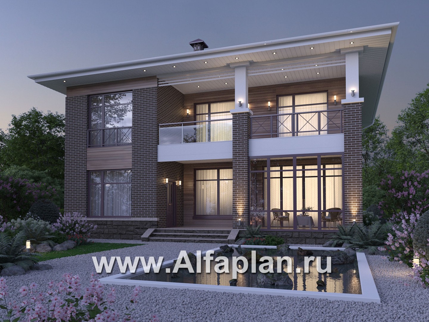 Проекты домов Альфаплан - "Римские каникулы" - проект дома в классическом стиле - дополнительное изображение №3