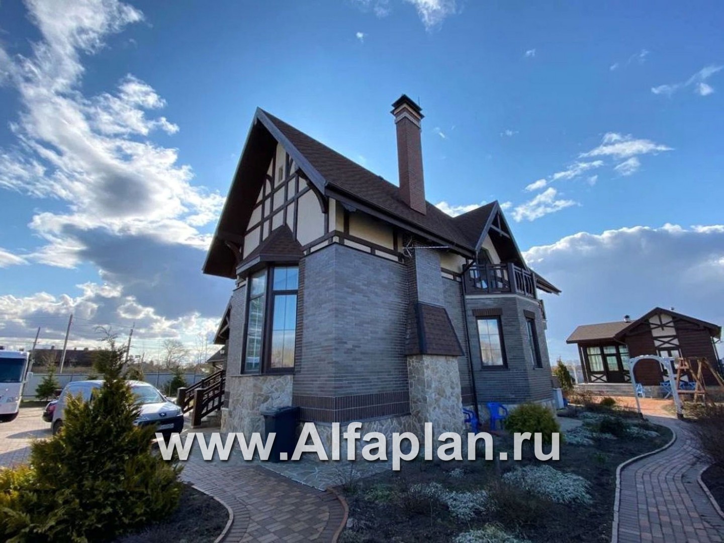 Проекты домов Альфаплан - «Вернигероде» - загородный дом с мансардой - дополнительное изображение №7