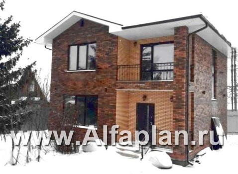 Проекты домов Альфаплан - Кирпичный дом «Серебро» для небольшой семьи - превью дополнительного изображения №3