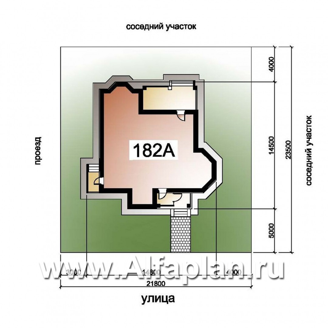 Проекты домов Альфаплан - «Зальцбург» - рациональный план дома, двускатная крыша - дополнительное изображение №4