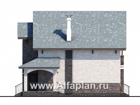 Проекты домов Альфаплан - «Виконт» - компактный дом с отличной планировкой - превью фасада №2