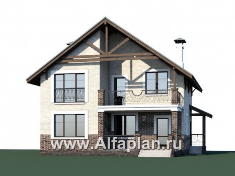 Проекты домов Альфаплан - «Виконт» - компактный дом с отличной планировкой - превью дополнительного изображения №1