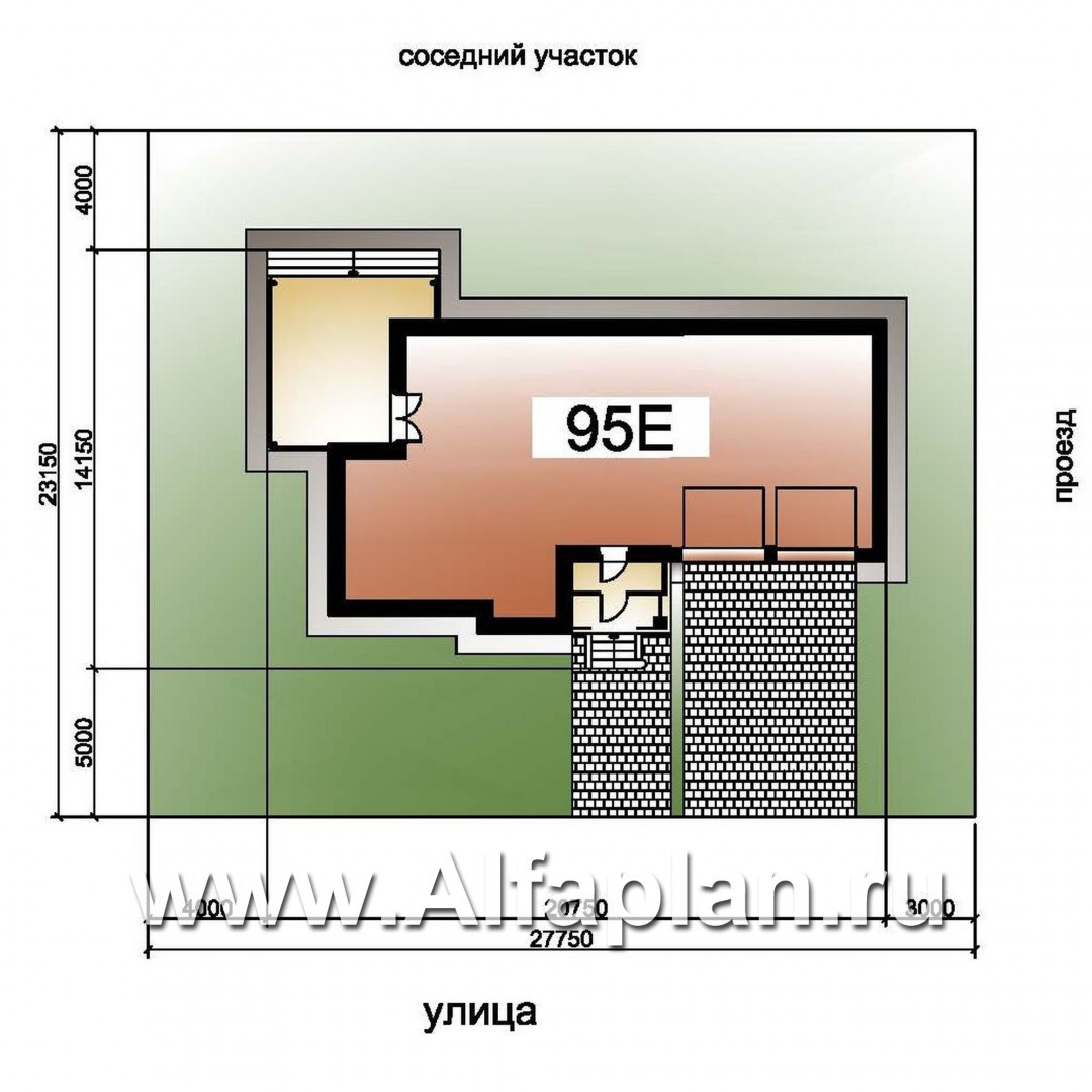 Проекты домов Альфаплан - «Дипломат Плюс» - дом с бильярдной и гаражом на два автомобиля - дополнительное изображение №10
