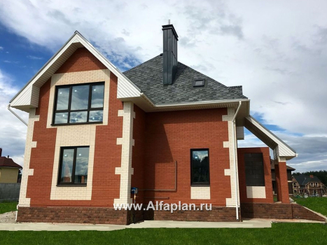 Проекты домов Альфаплан - «Алегро»- проект загородного дома с большой террасой - превью дополнительного изображения №3