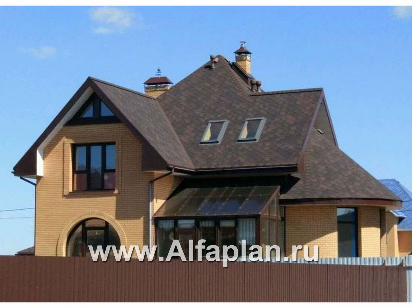Проекты домов Альфаплан - «Солярис» - загородный дом с двусветной гостиной - дополнительное изображение №2