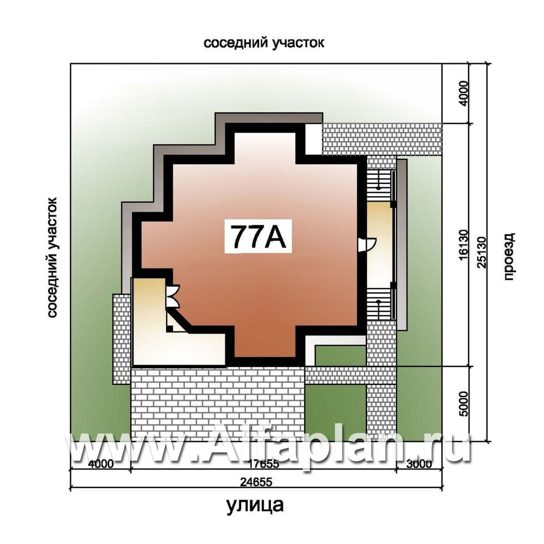 Проекты домов Альфаплан - «Три семерки» - трехэтажный загородный особняк - дополнительное изображение №7