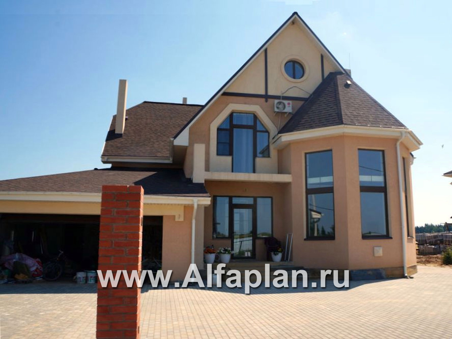 Проекты домов Альфаплан - «Ленский» - романтический дом  для большой семьи - дополнительное изображение №2