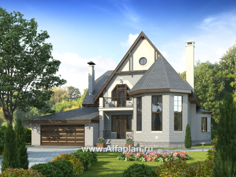 Проекты домов Альфаплан - «Ленский» - романтический дом  для большой семьи - превью дополнительного изображения №1