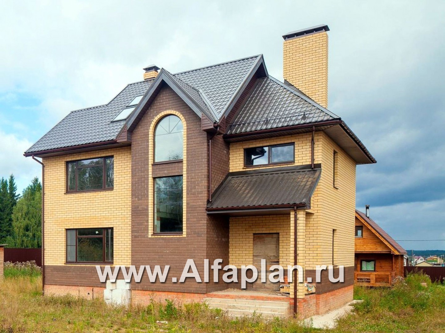 Проекты домов Альфаплан - «Дипломат» - загородный дом с бильярдной - дополнительное изображение №1