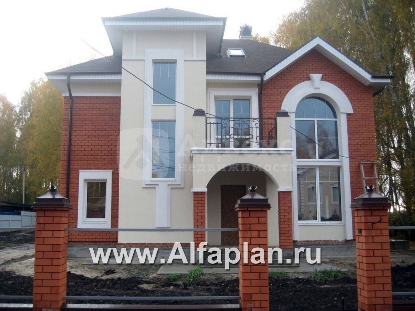 Проекты домов Альфаплан - «Разумовский» - элегантный загородный дом - дополнительное изображение №5