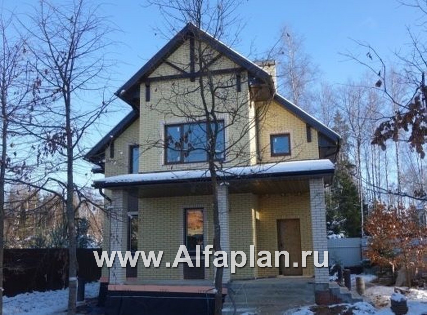 Проекты домов Альфаплан - «Белая ночь»- дом с компактным и комфортным планом - дополнительное изображение №2