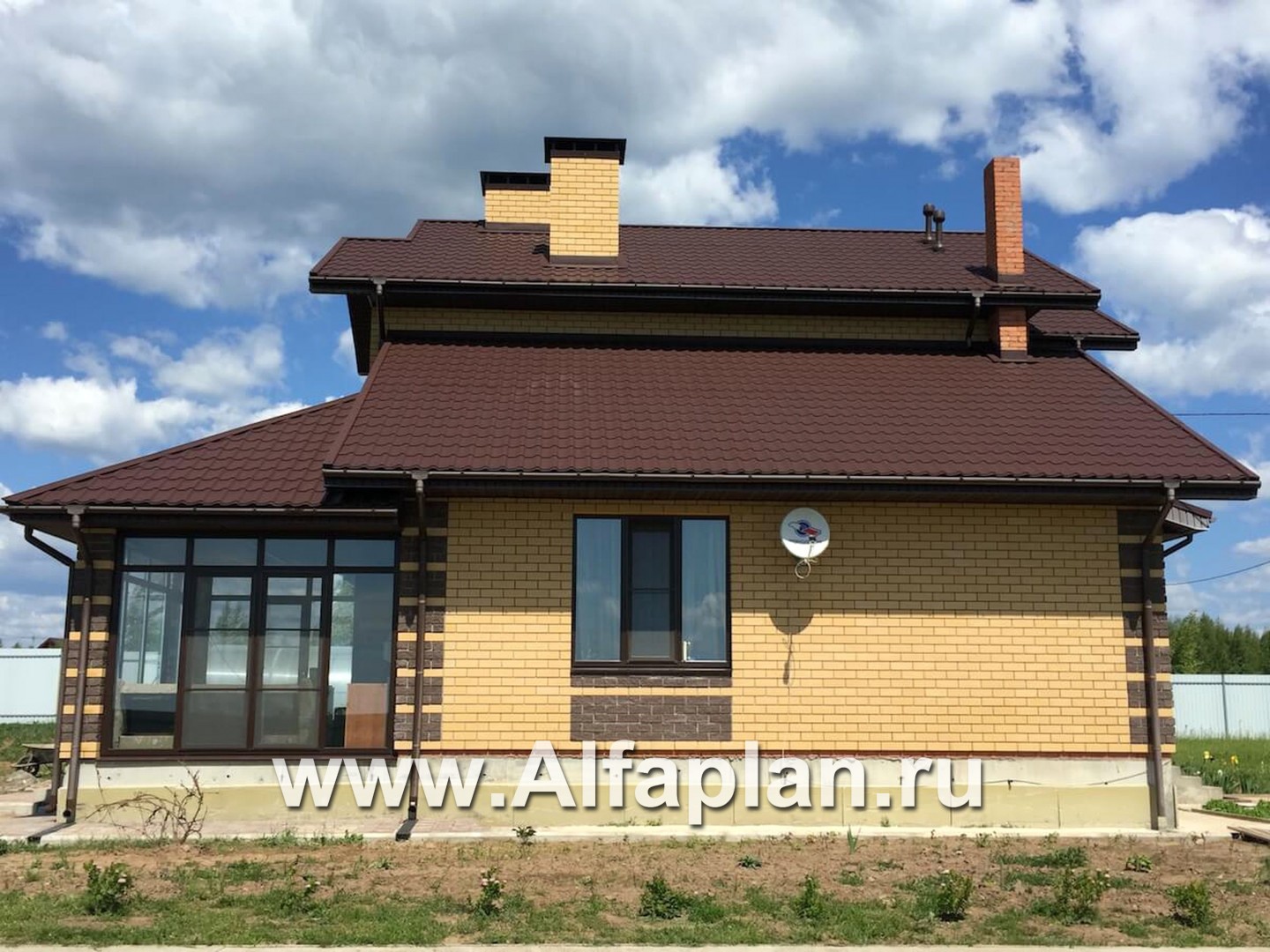 Проекты домов Альфаплан - Кирпичный дом «Прагма» для небольшой семьи - дополнительное изображение №9