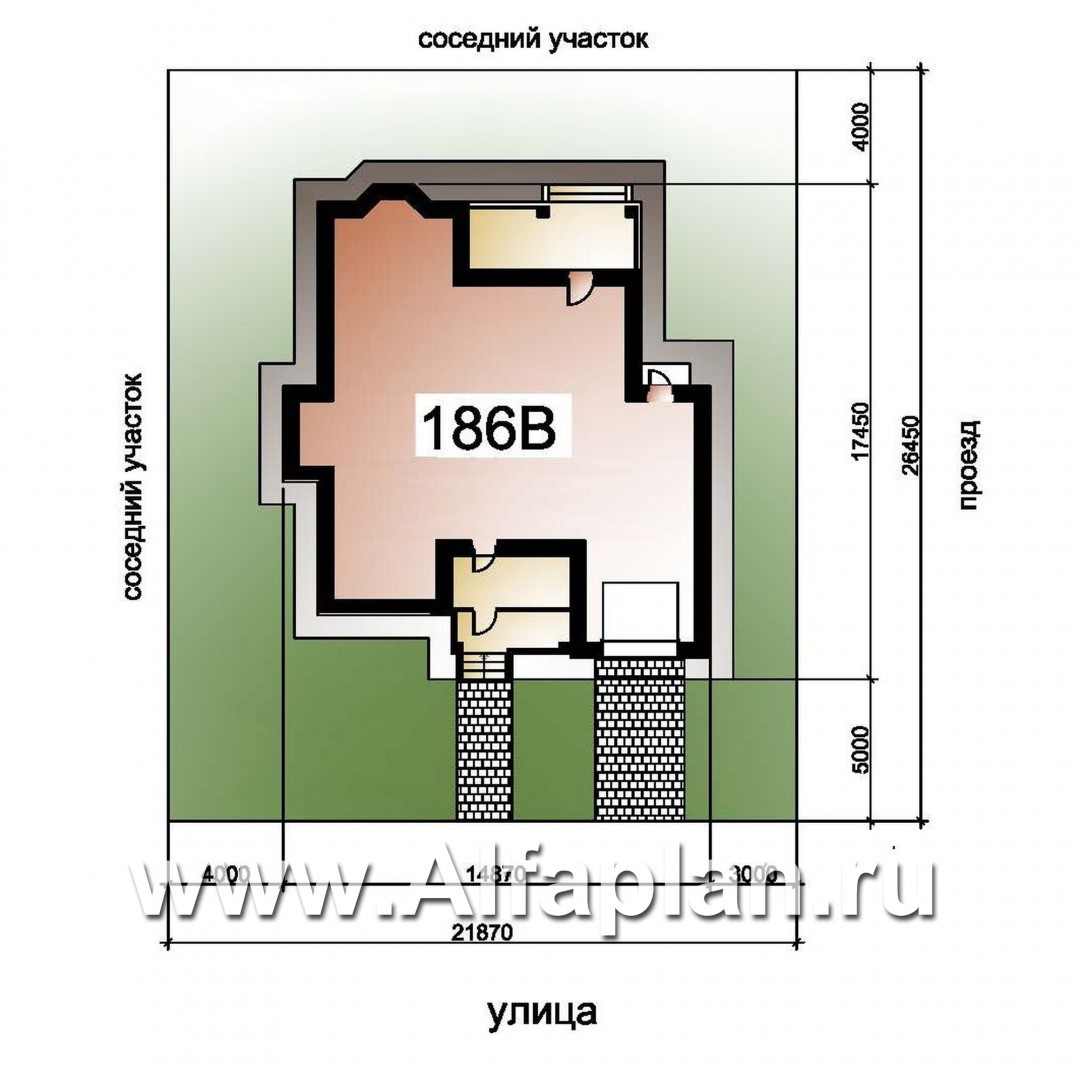 Проекты домов Альфаплан - «Белоостров» - коттедж с удобной планировкой и теплым гаражом - дополнительное изображение №2